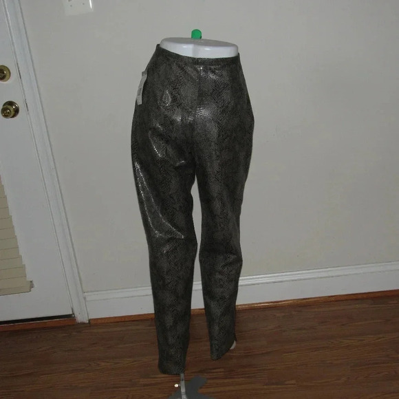 NWT Harve Benard Brown Snakeskin Lined Pants Sz 12 - Picture 4 of 8